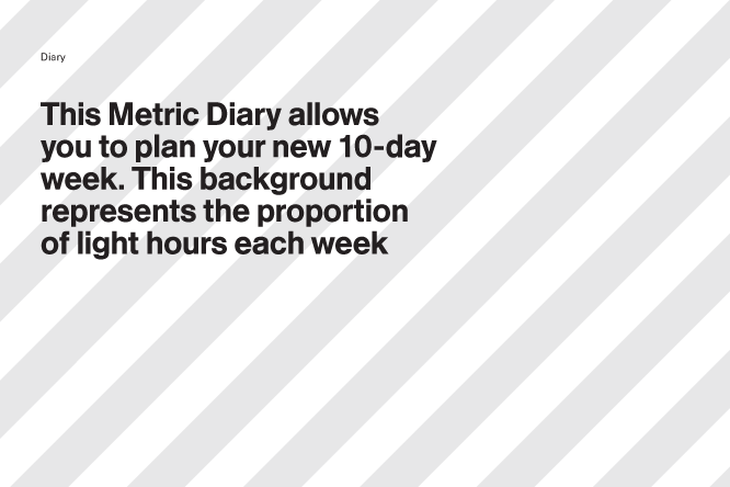 Metric Diary